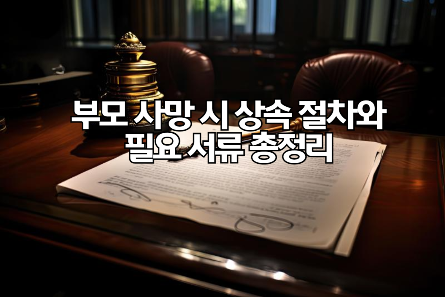 부모 사망 시 상속 절차와 필요 서류 총정리