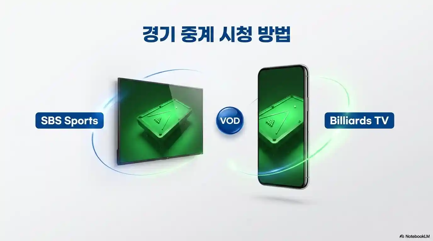 2026 하이원리조트 PBA 투어 경기 중계 시청 방법 - SBS Sports 생중계, Billiards TV VOD 다시보기
