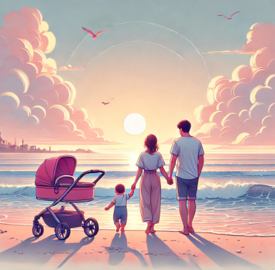 유아 동반 가족여행 사진