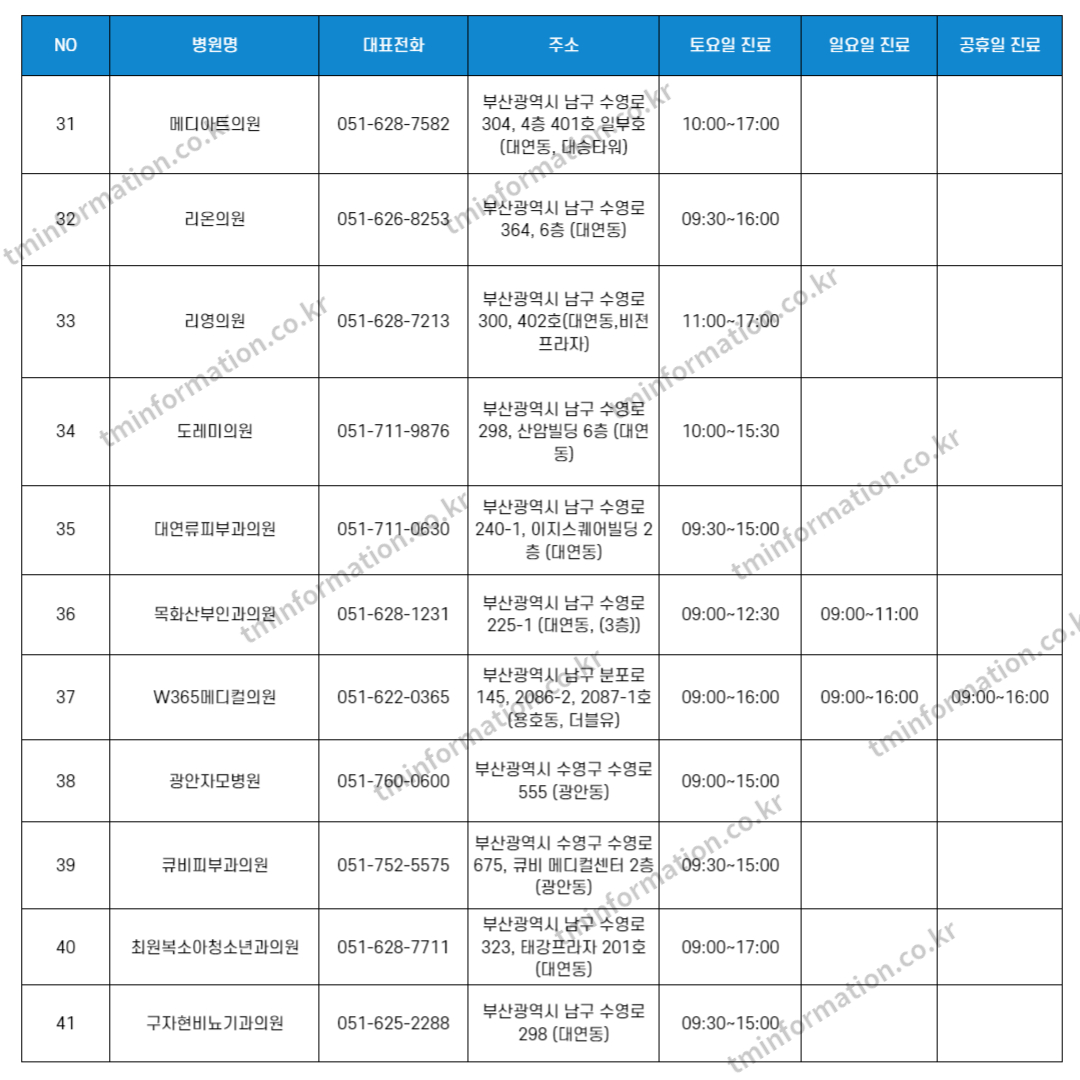 부산-주말-병원-리스트-3