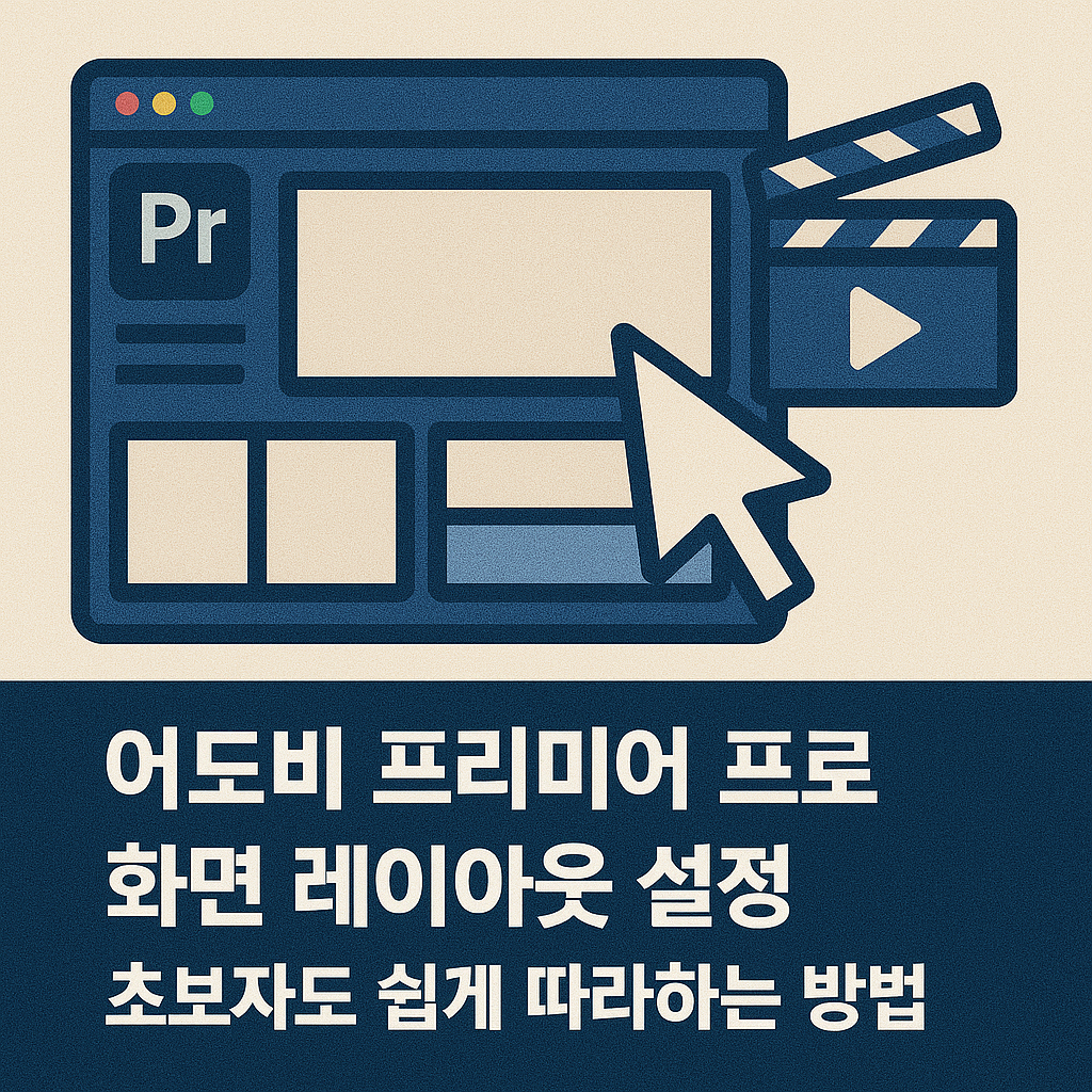 어도비 프리미어 프로 화면 레이아웃 설정! 🎬 초보자도 쉽게 따라하는 방법