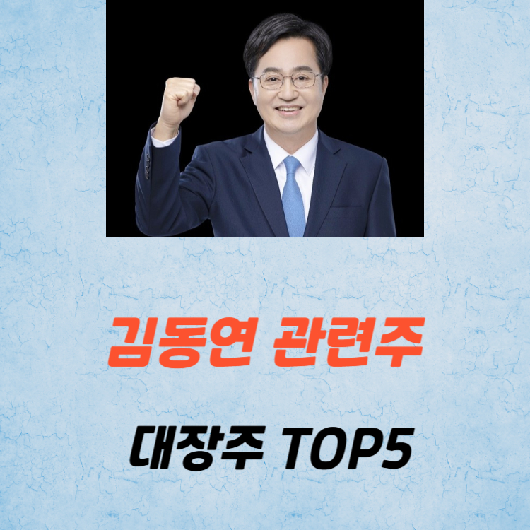 김동연 관련주 대장주 테마주 주식 TOP5