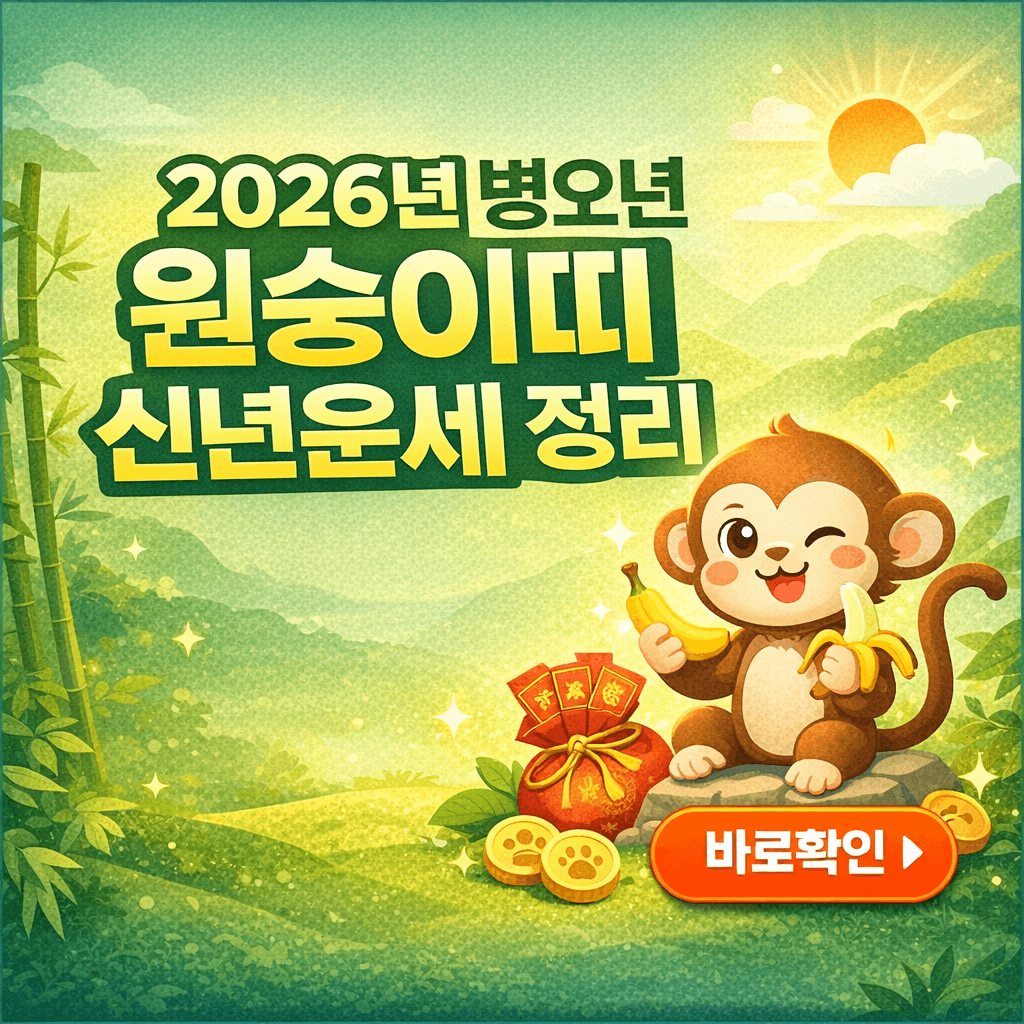 2026년 병오년 원숭이띠 신년운세 정리