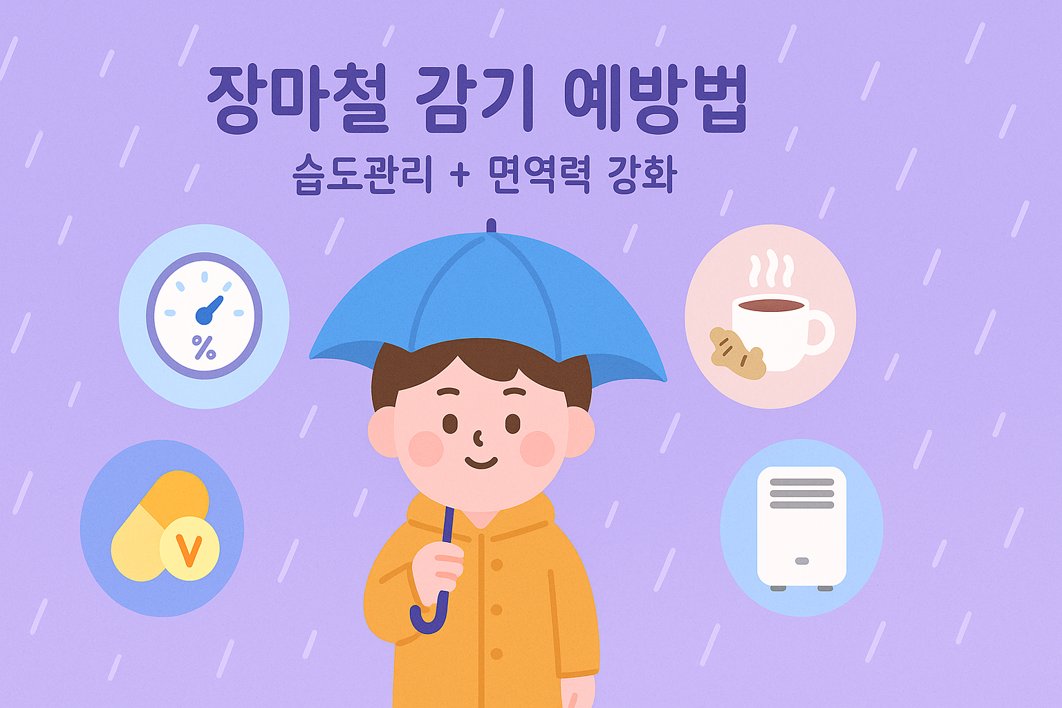 장마철 감기 예방법