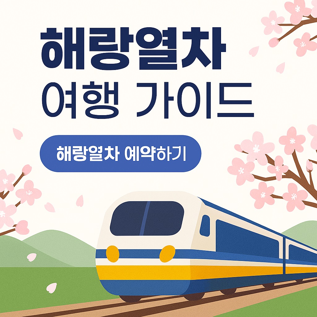 해랑열차 여행안내 예약하기