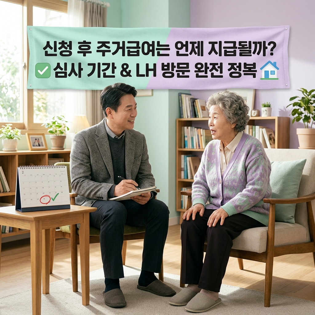 2026년 주거급여 심사 기간 및 LH 주택조사 절차 안내