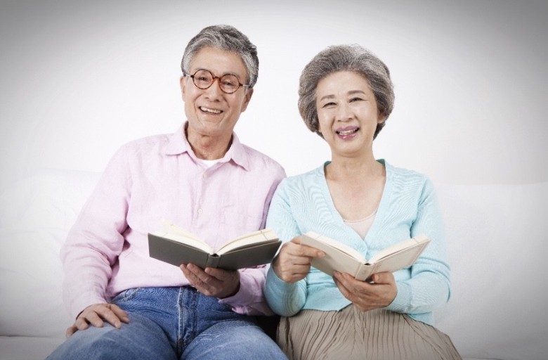 행복한 노부부