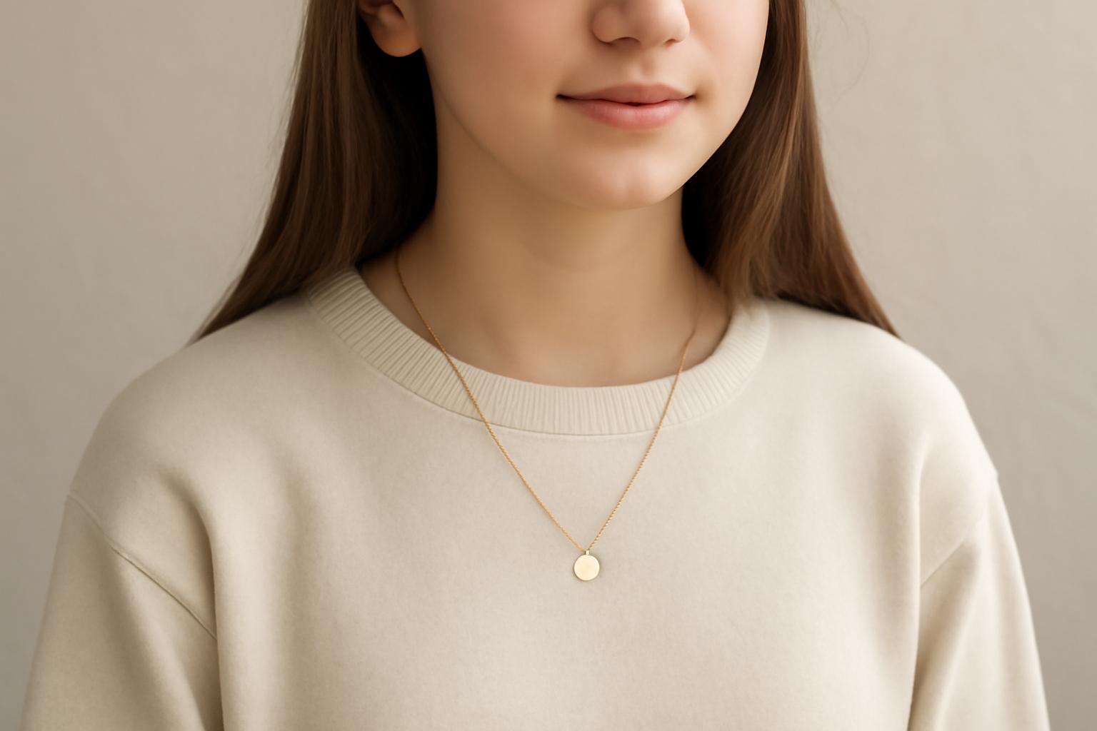 중학생 목걸이 18k