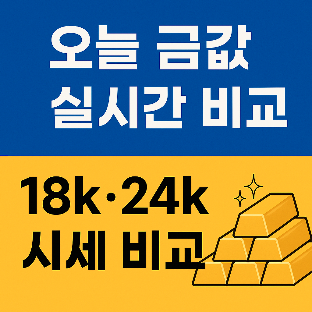 오늘 금값 실시간 시세 💰│18k·24k 금 시세 한눈에 확인! 금값 오를까? 내릴까?