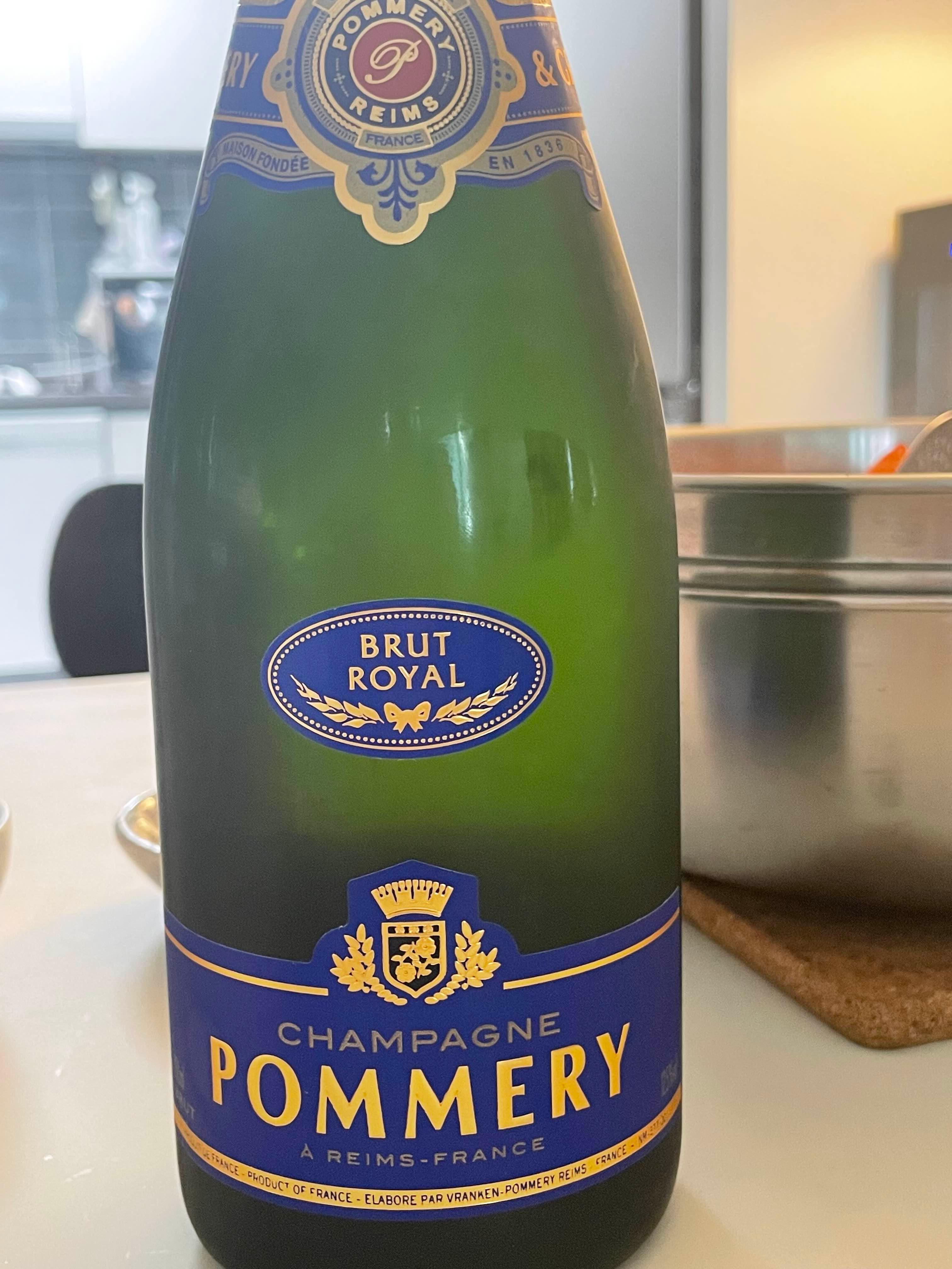 pommery-brut-champagne-샴페인-뽀므리-와인-스파클링-새우-대하-새우구이