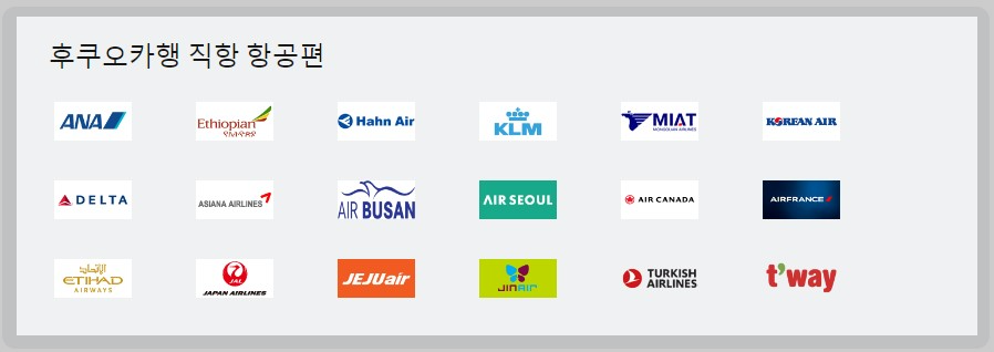 후쿠오카 항공권