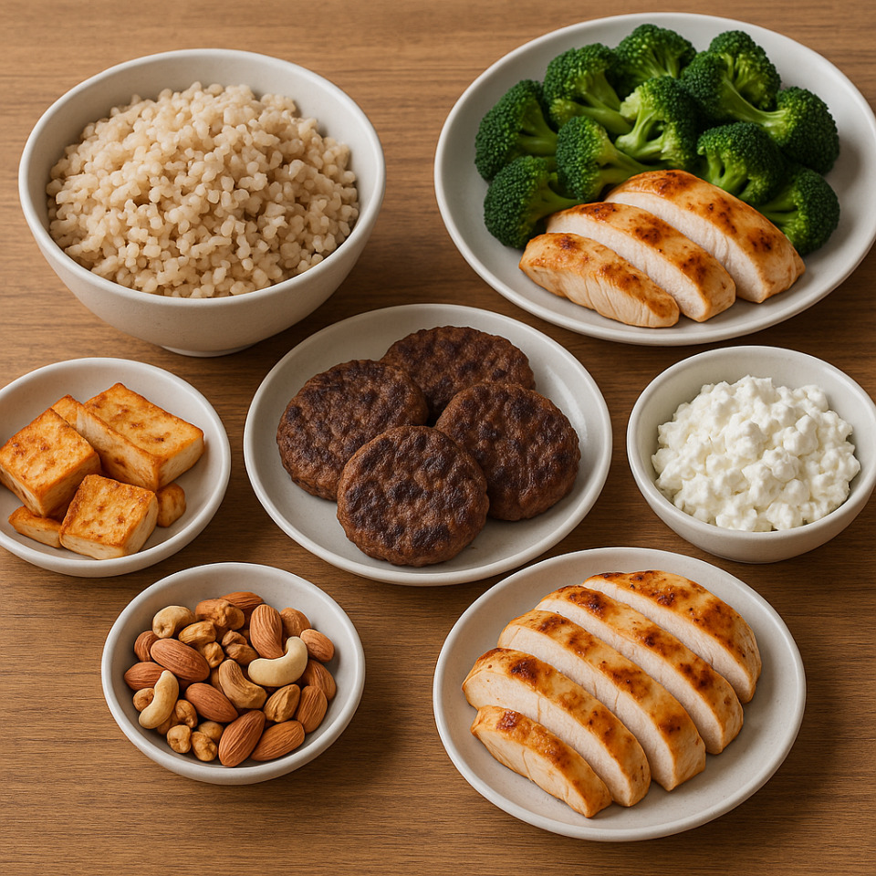 고단백의 식단