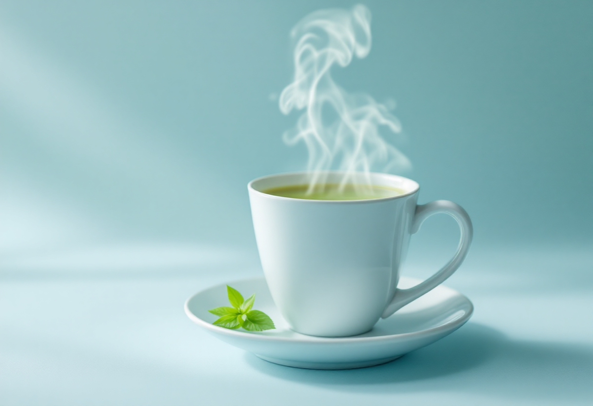 노화예방 생활습관 : 항산화 식단 (녹차)