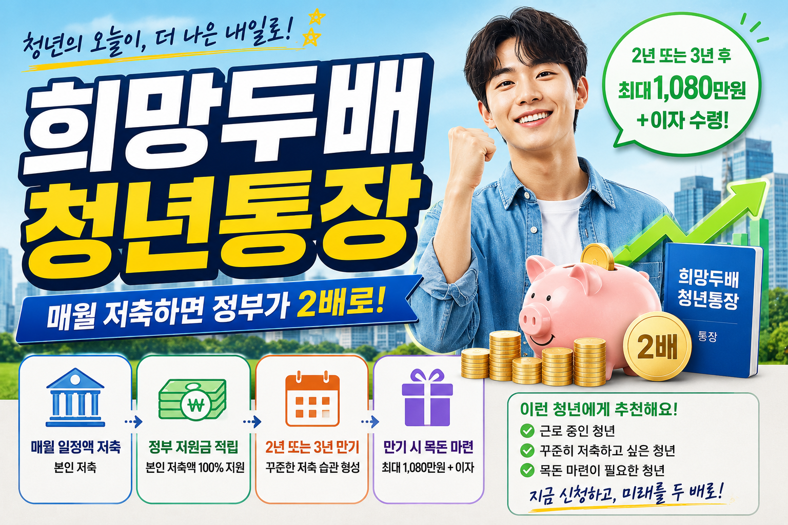 2026 희망두배 청년통장 신청자격&middot;신청방법&middot;서류&middot;주의사항