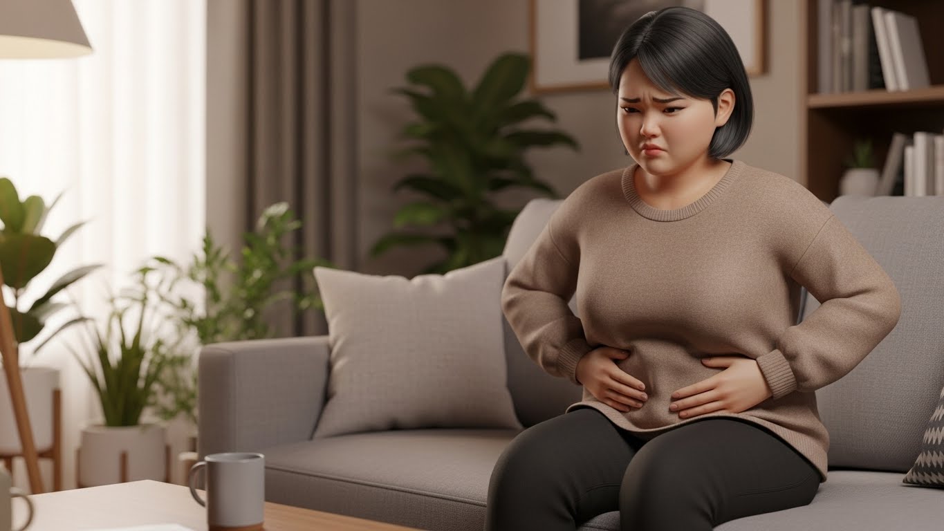 복부팽만 원인, 잦은 트림