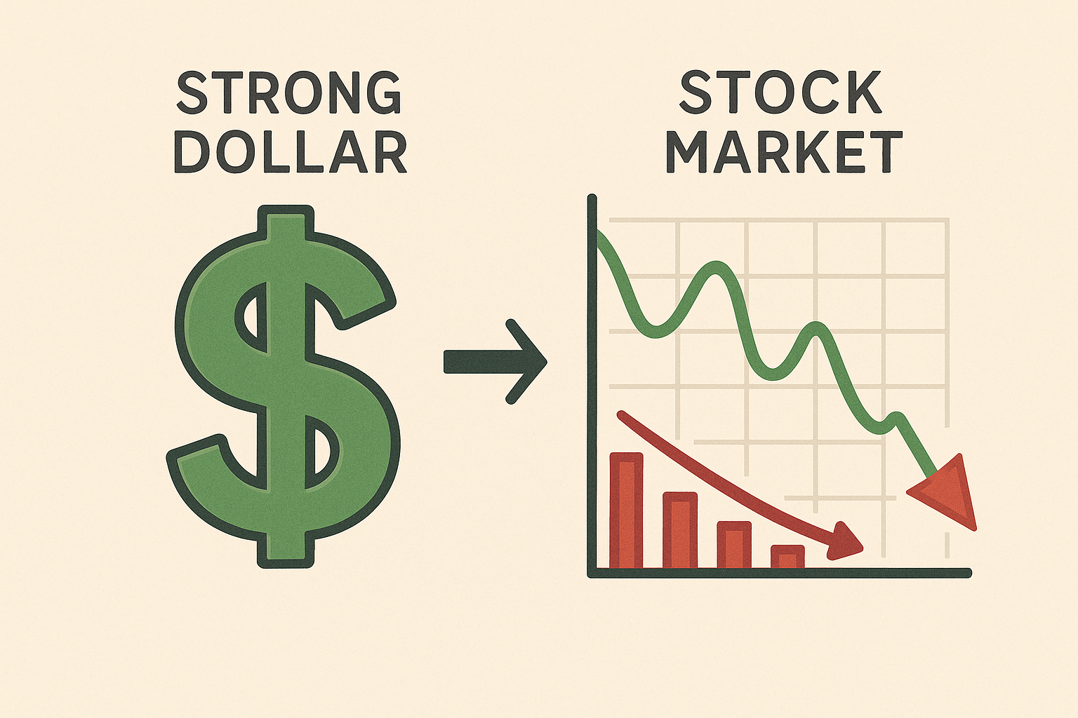 달러 강세와 주식시장 이미지