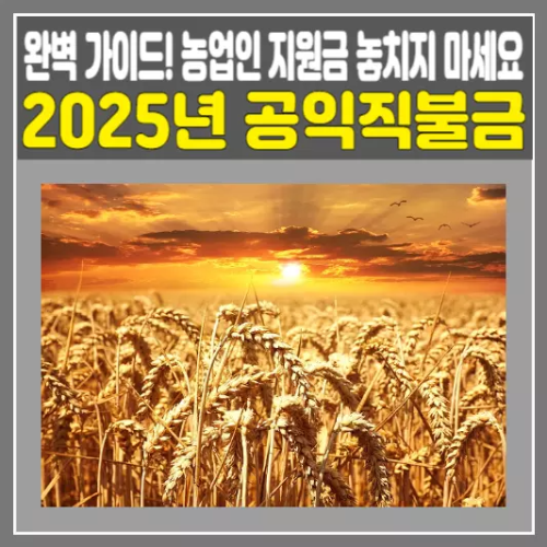 공익직불금 신청