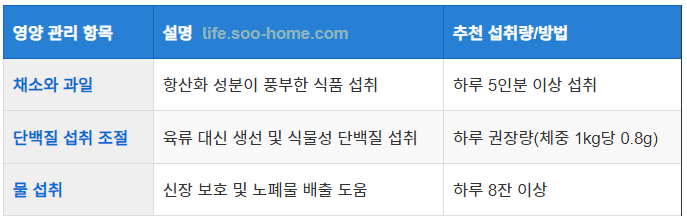 영양과 식단 관리