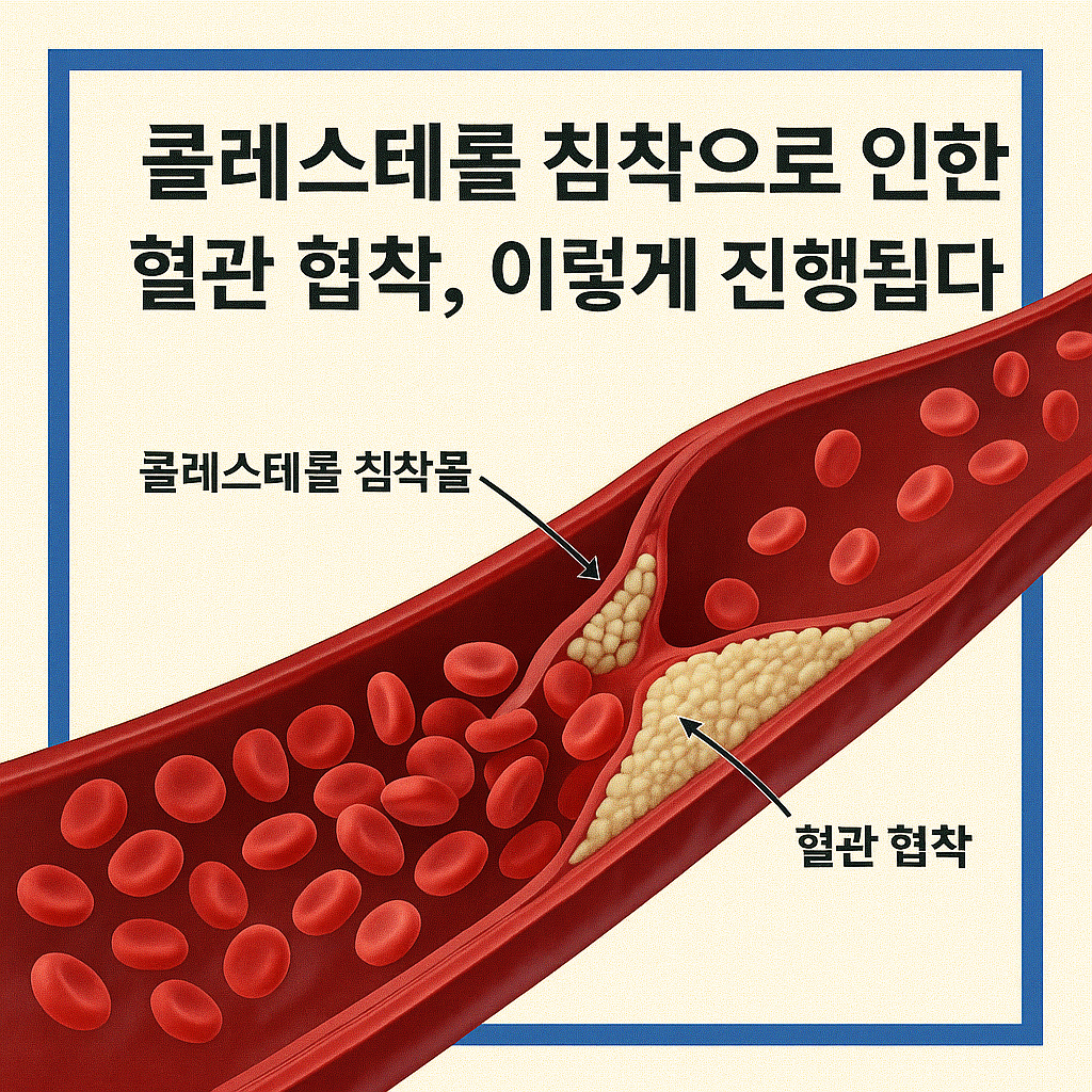 콜레스테롤 침착은 어떻게 혈관을 좁히고 막아버리나요?