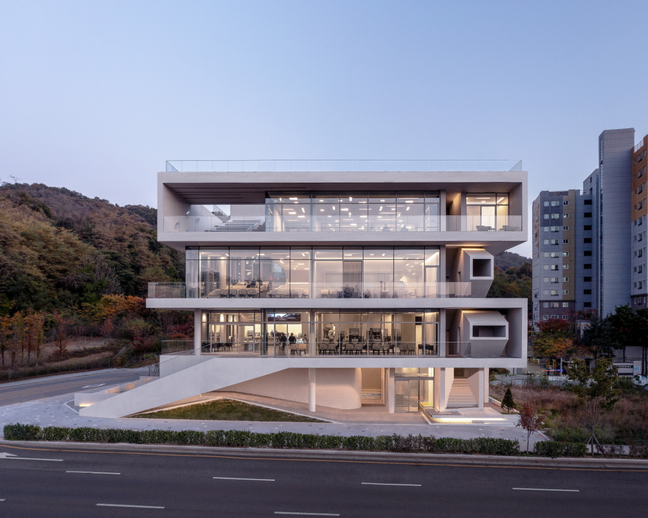 9로평상 카페 외관 사진