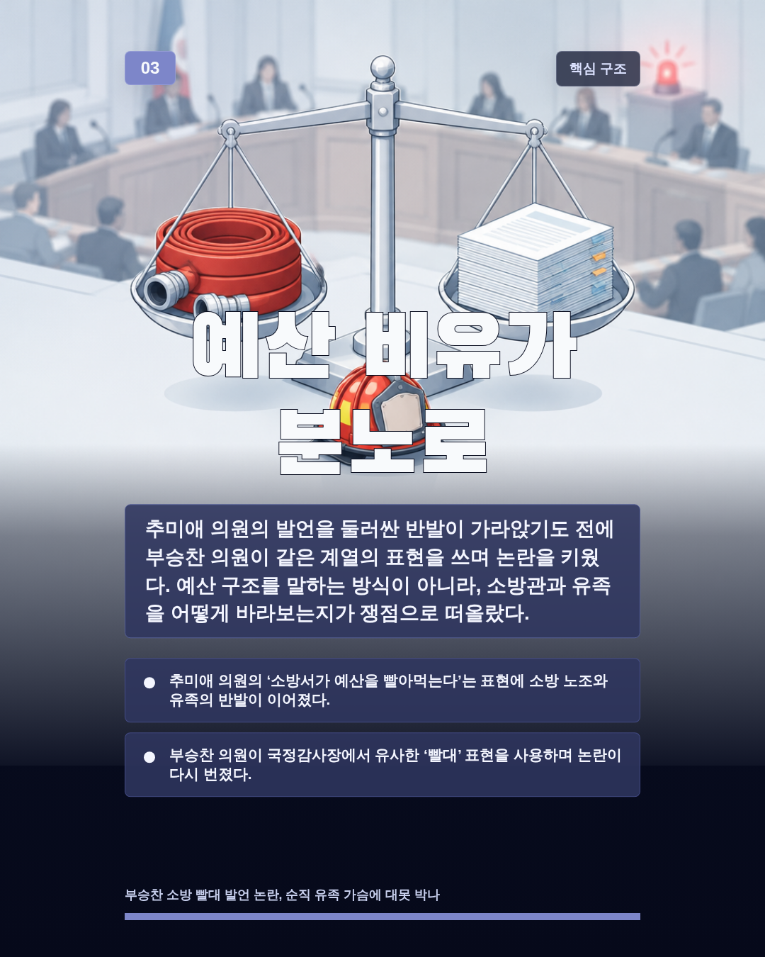 예산 비유가 분노로