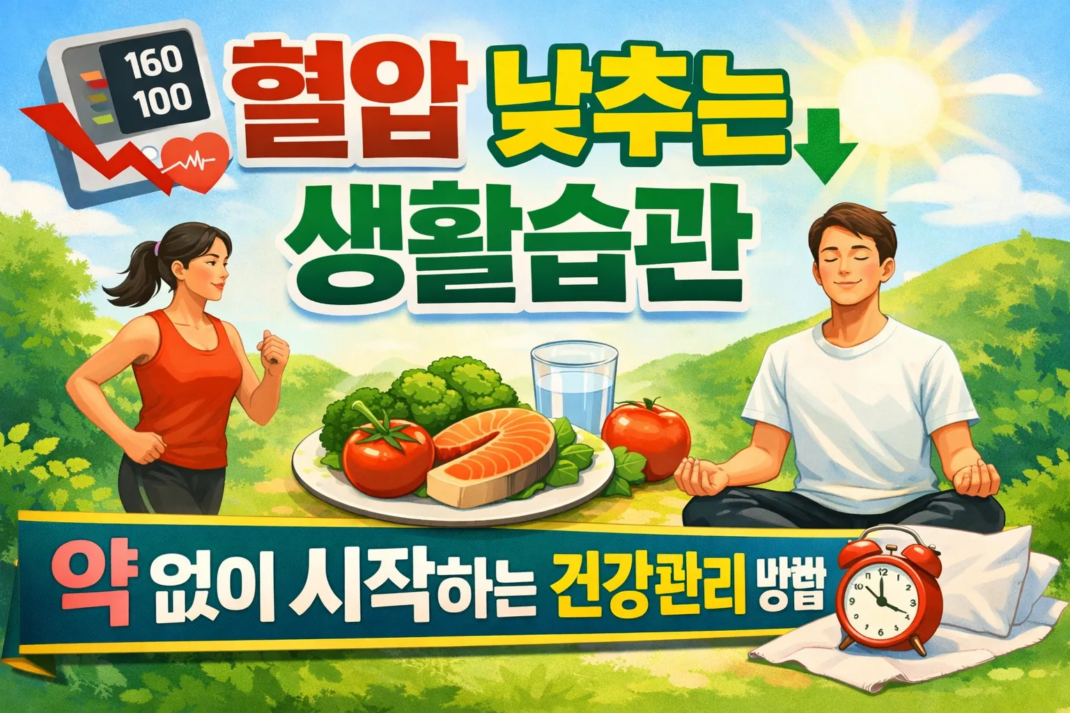 혈압 낮추는 생활습관