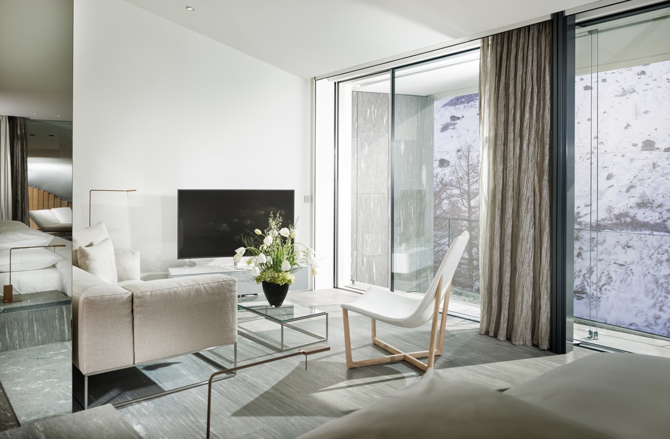 화이트 거실 인테리어