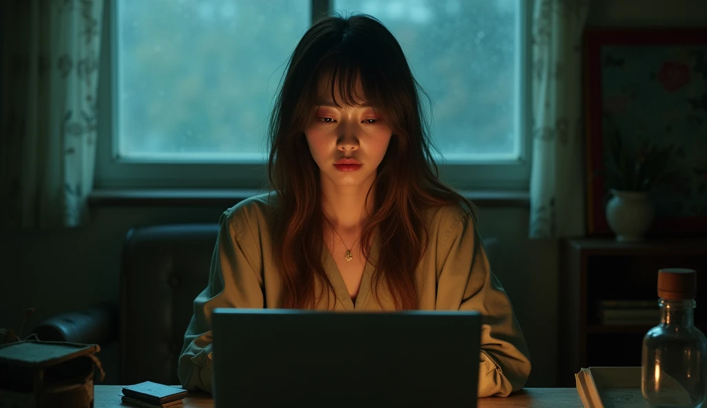 NFT 마케팅 공부하는 여자 이미지