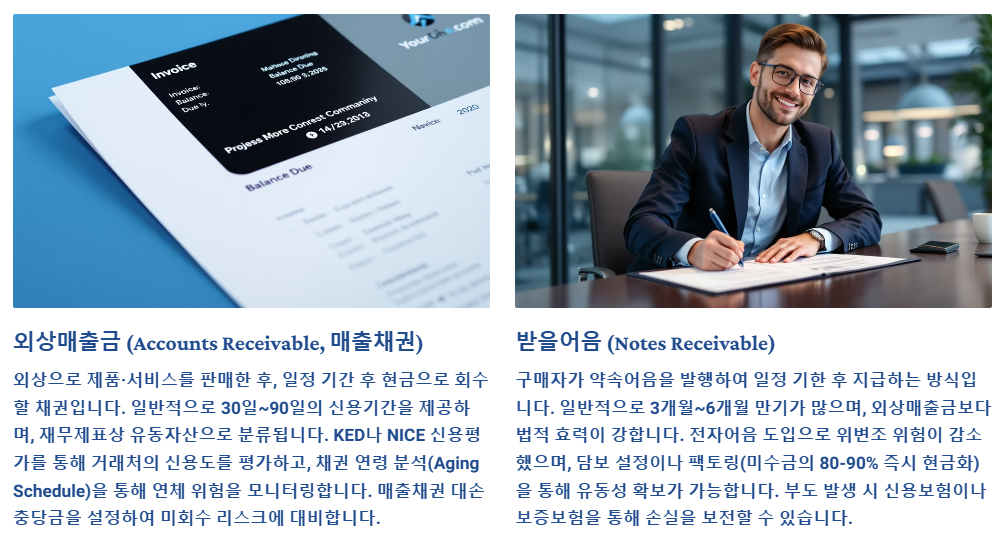 상거래 채권의 종류