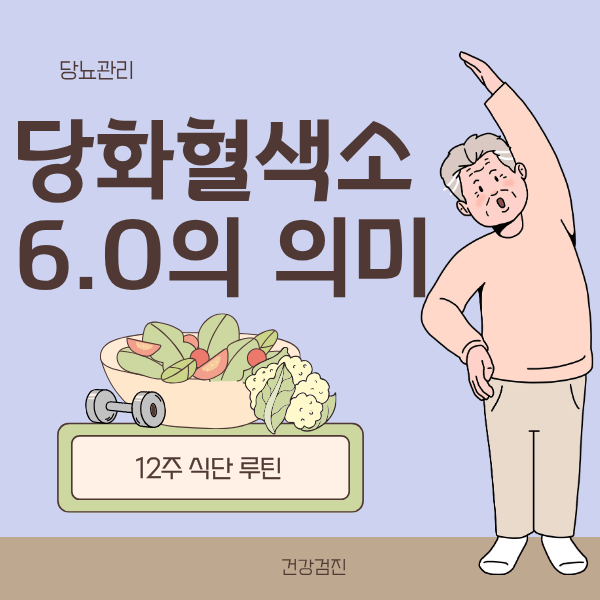 당화혈색소 6.0의 의미와 12주 식단 루틴(2025 설명형 가이드)