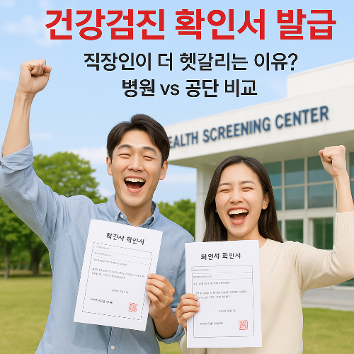 건강검진 확인서 발급, 직장인이 더 헷갈리는 이유? 병원 vs 공단 비교