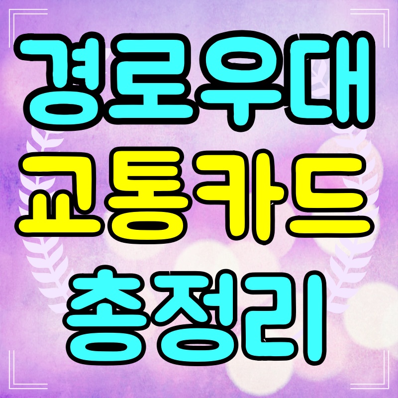 경로우대교통카드