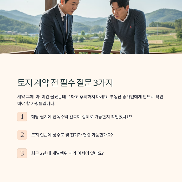 농림지역 단독주택 짓기