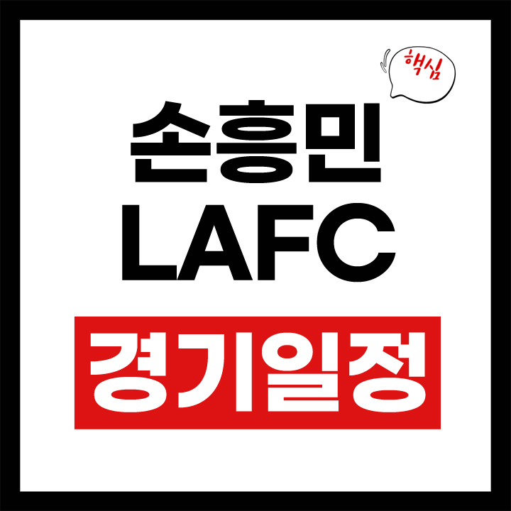 손흥민 경기일정