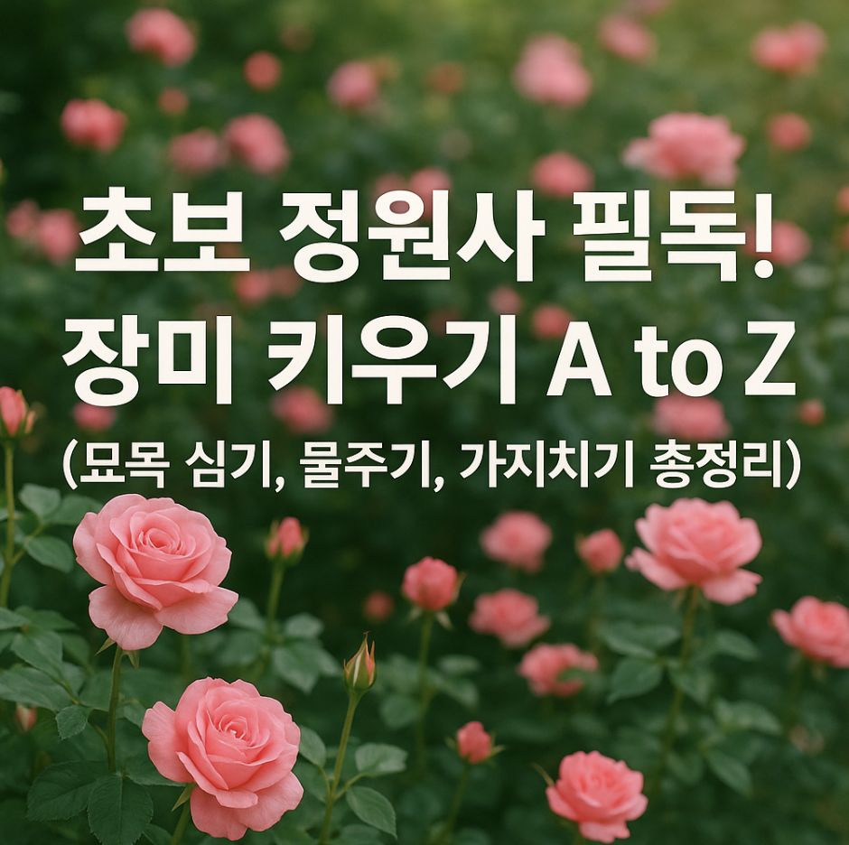 초보 정원사 필독! 장미 키우기 A to Z (묘목 심기, 물주기, 가지치기 총정리)