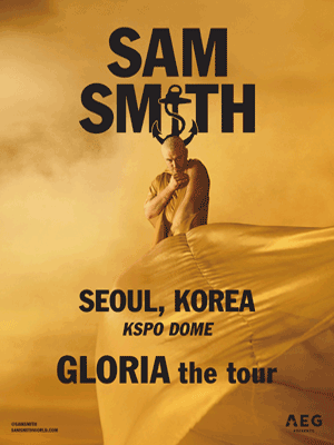 2023 샘 스미스 내한공연 GLORIA the tour 포스터