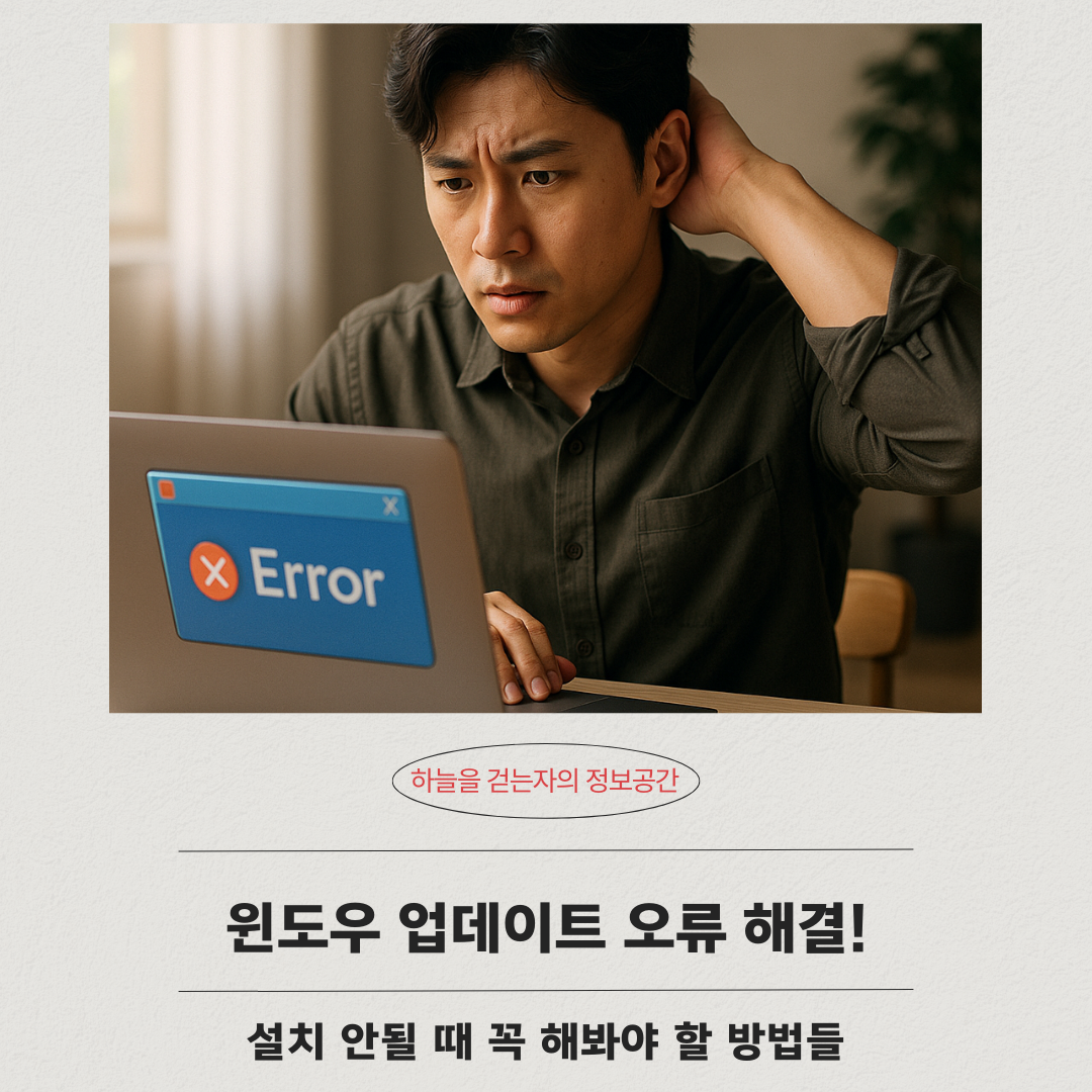 윈도우 업데이트 오류 해결법! 설치 안될 때 꼭 해봐야 할 방법들