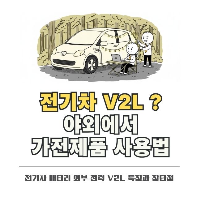 야외 활동 시 전기차 V2L 배터리 전력 활용 방법