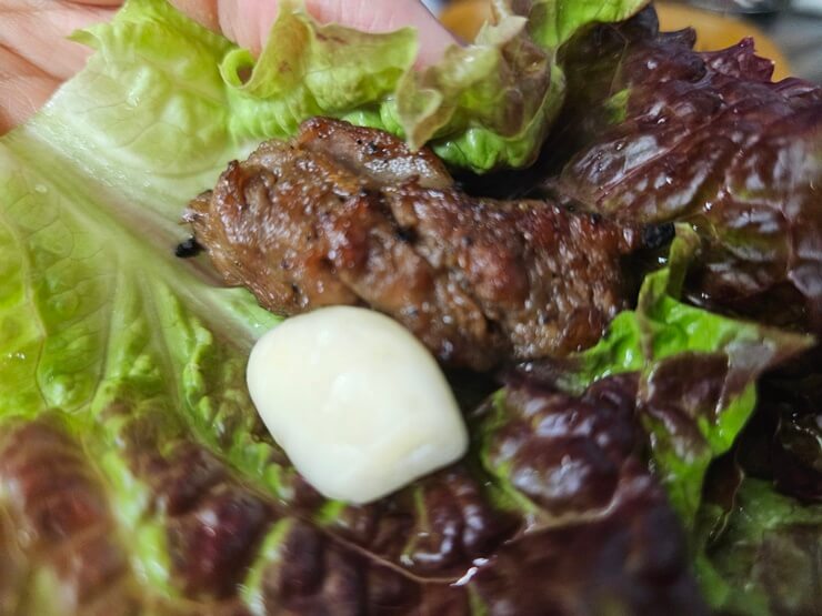 쌈야채 with 갈비살