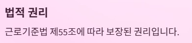 주휴수당 지급조건과 계산법 - 법적 권리