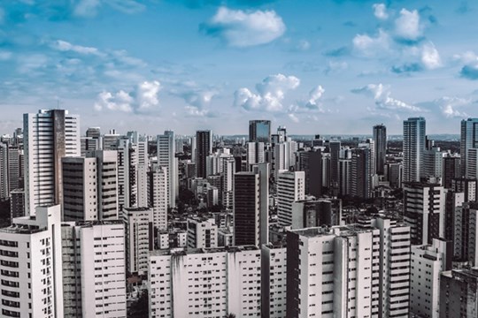 도심지 아파트 전경