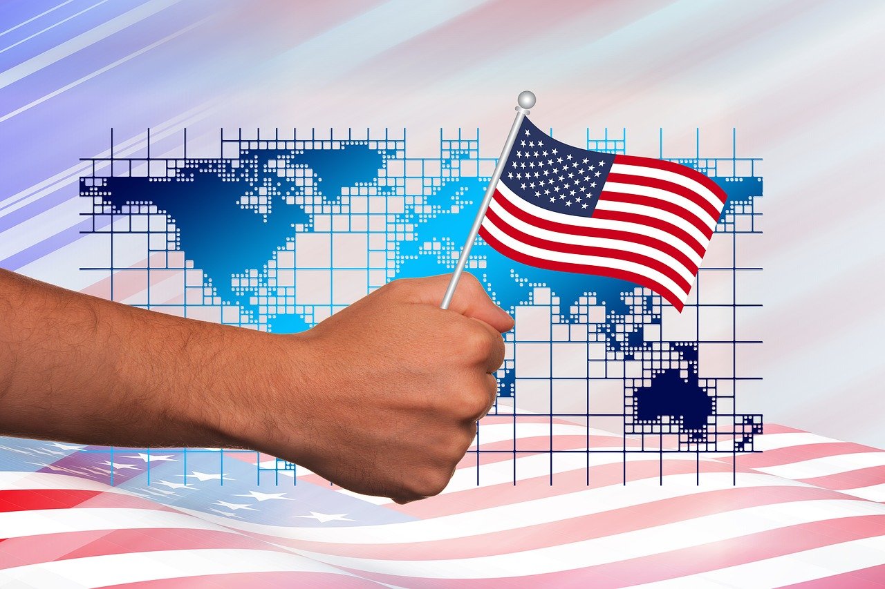 미국 국기 사진