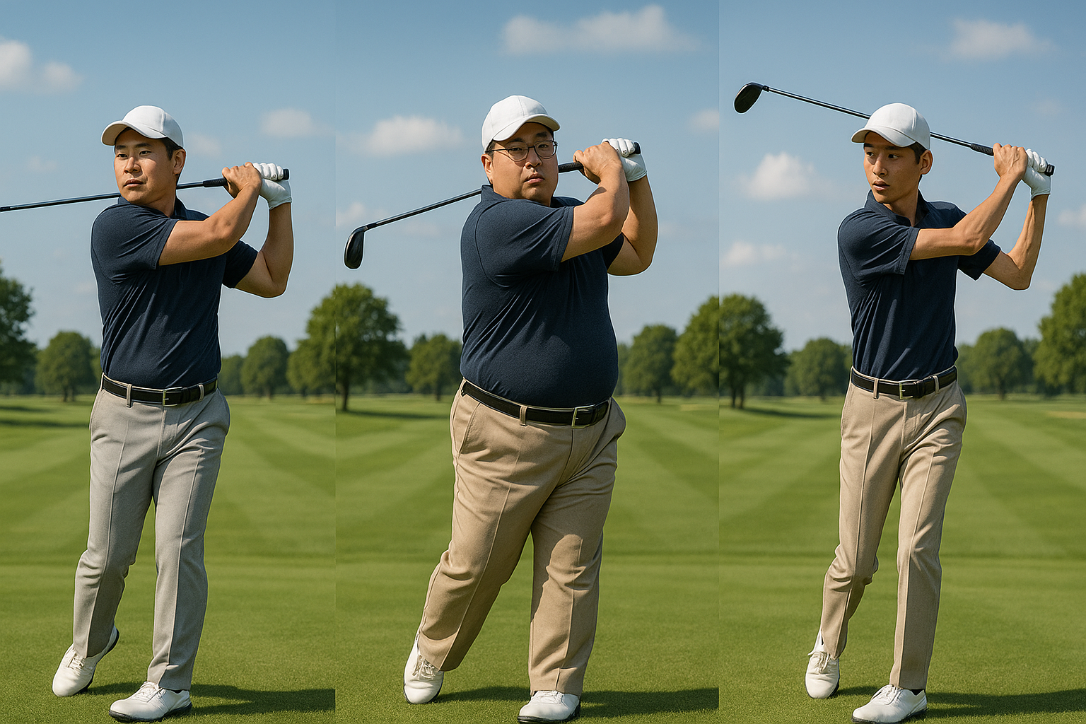40대 한국 골퍼 체형별 스윙 교정법 관련 사진
