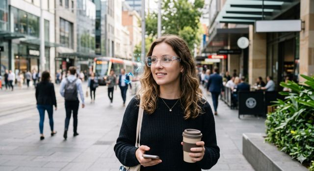 Nothing AI 스마트 글래스 콘셉트 디자인과 일상 착용 상황, 2026 웨어러블 기술 이미지