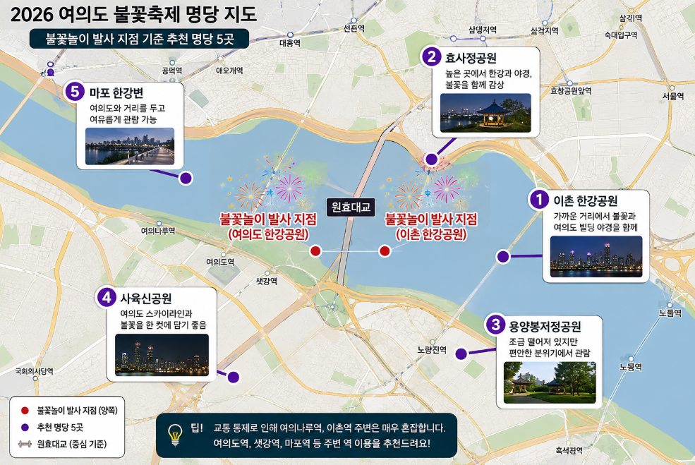 불꽃놀이 명소위치
