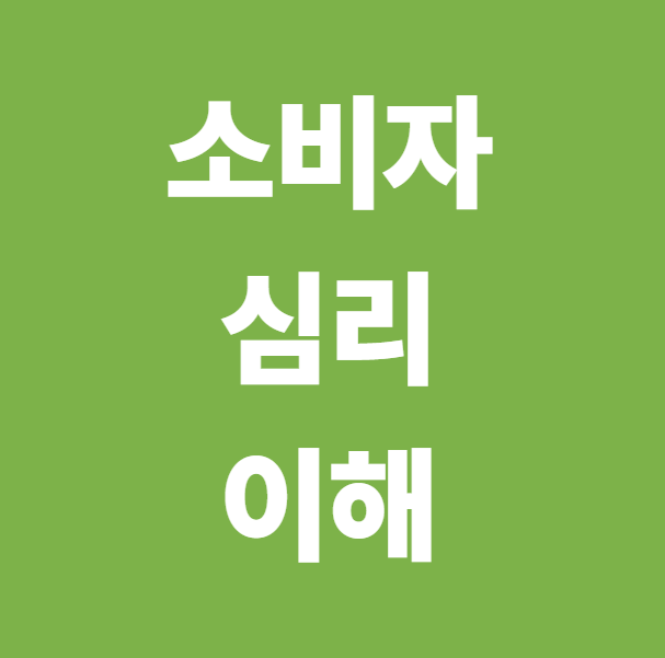 소비자 심리 이해