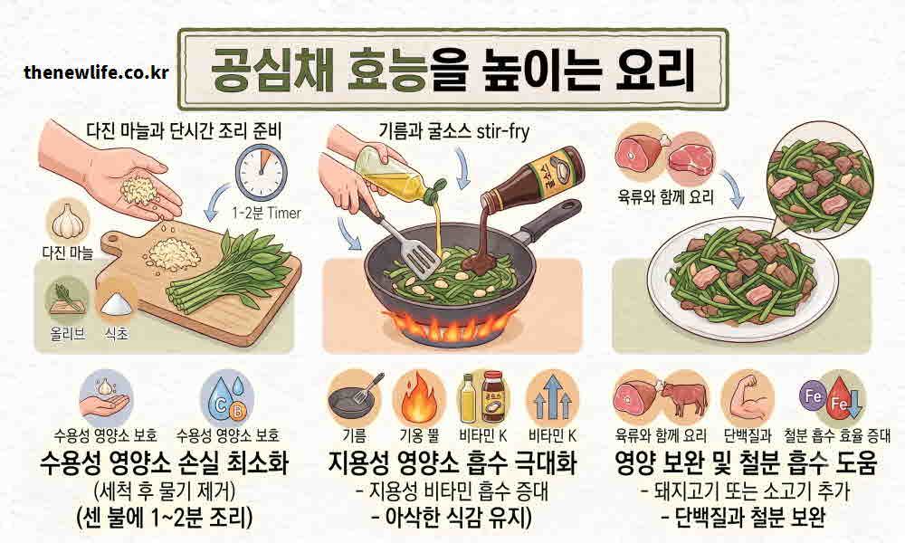 공심채 효능 높이는 요리