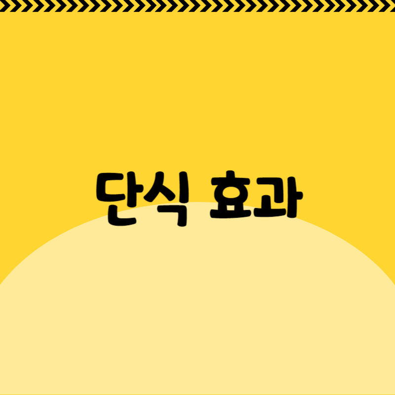 단식 효과