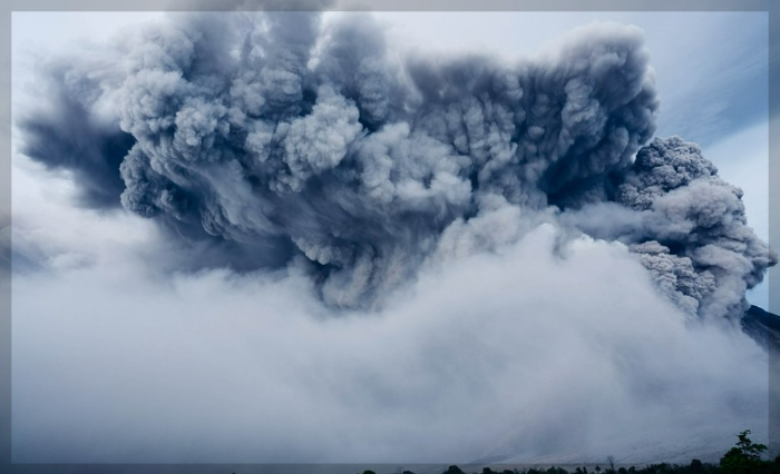 화산폭발-화산재발생