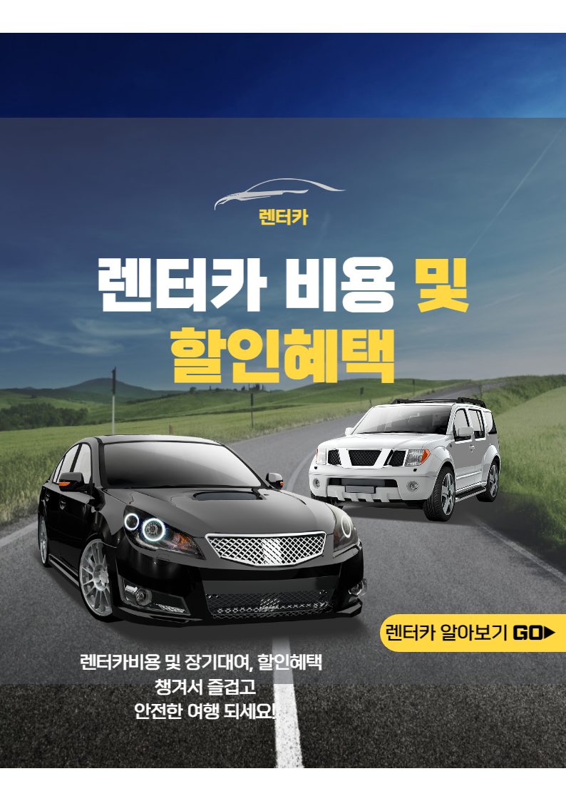 렌터카 비용 및 장기대여